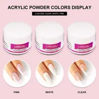 Nail Acrylic Powder and Liquid Monomer Nails Art Decoration For Manicure Set Kit Crystal Nail Glitter 3D Nail Tips Carving Tools 2