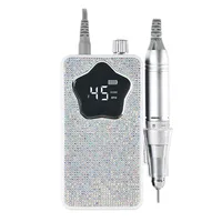 45000RPM Electric Nail Drill Machine Professional Nail polisher with Flash Diamond Decoration for Gel Portable Manicure tools 2