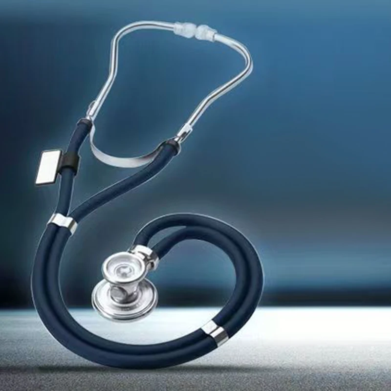 Medical stethoscope, professional doctor, nurse, medical stethoscope, cardiology, dual head blood pressure stethoscope method