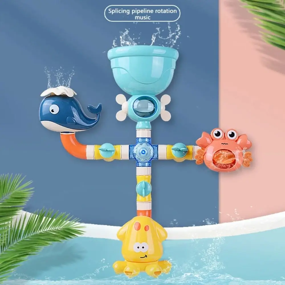 Suction Cup Dinosaur Egg Shower Toys Outdoor Universal Sensory Play Water Wheel Water Toy ABS Water Slide Marine Ocean Bath Toys