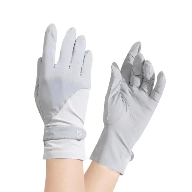 A52E Stretchable Cycling -Handschuhe Ice Touch Fabric Sun Blocking Technologie Leichtes Outdoor Sportakzent Design – Detail 7