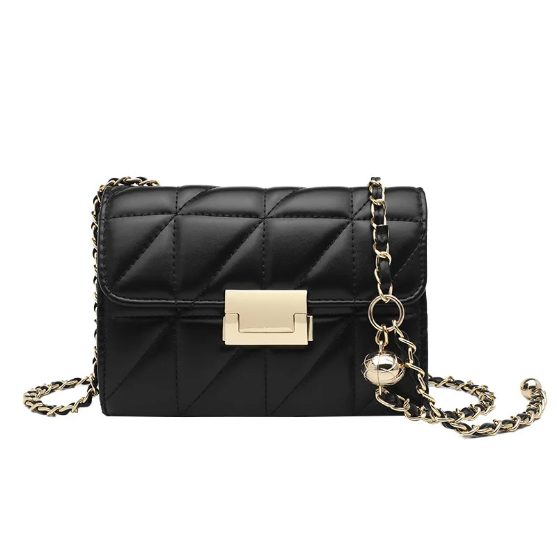 

The 2023 model of the Internet celebrity Lingge chain shoulder bag crossbody mobile phone bag temperament small square bag