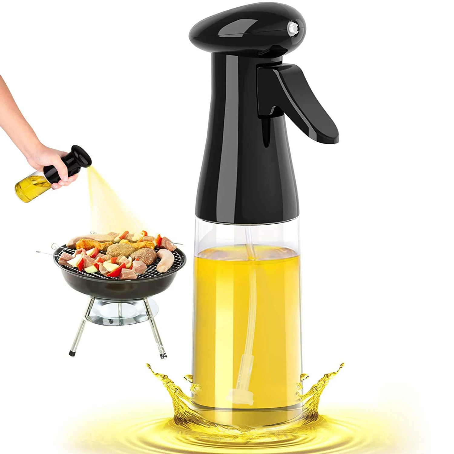 

210ML Olive Oil Spray BBQ Cooking Kitchen Baking Olive Oil Sprayer Oil Spray Empty Bottle Vinegar Bottle Oil Dispenser Salad