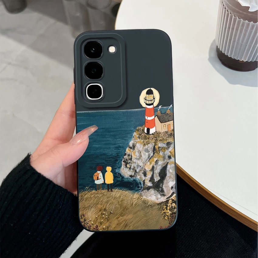 Lovely Design Liquid Silicone Shockproof Phone Case