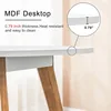 Kitchen Table with Soild Wooden Legs Mid Century Modern Table for Dinning Room, Living Room (31.5" W x 31.5" D x 30.03" H) 5