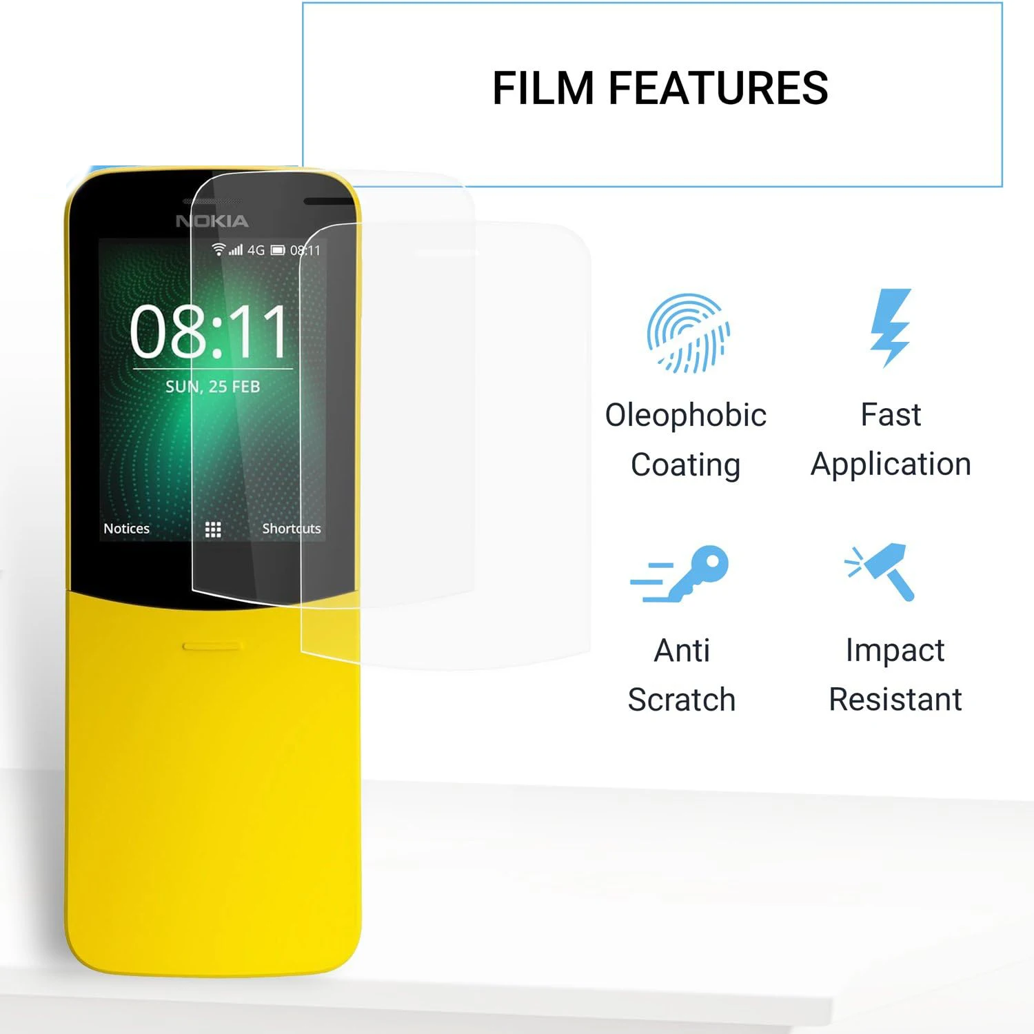 Hydrogel Film Flexible Soft Screen Protector (No Tempered Glass)
