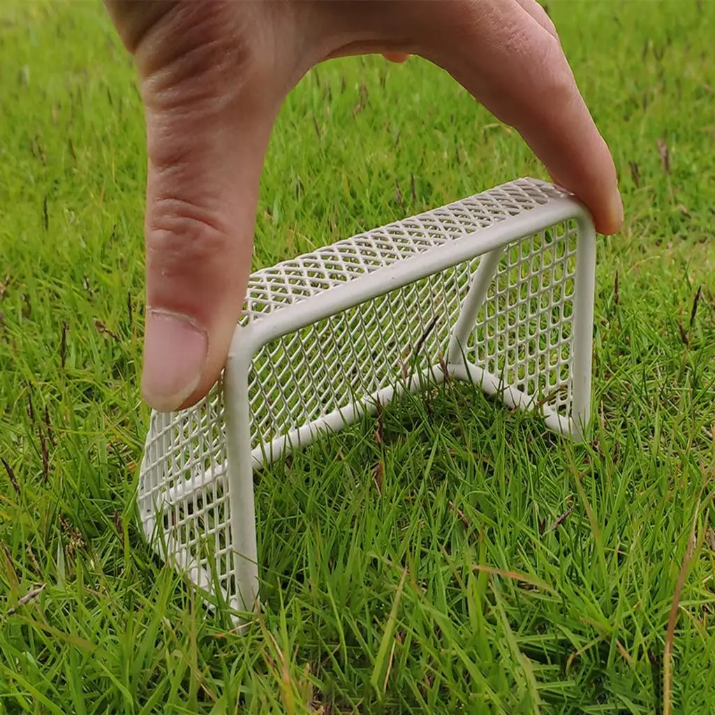 Funny Mini Soccer Goal DIY Birthday Cake Decoration Sports Model 11x6.5x6cm