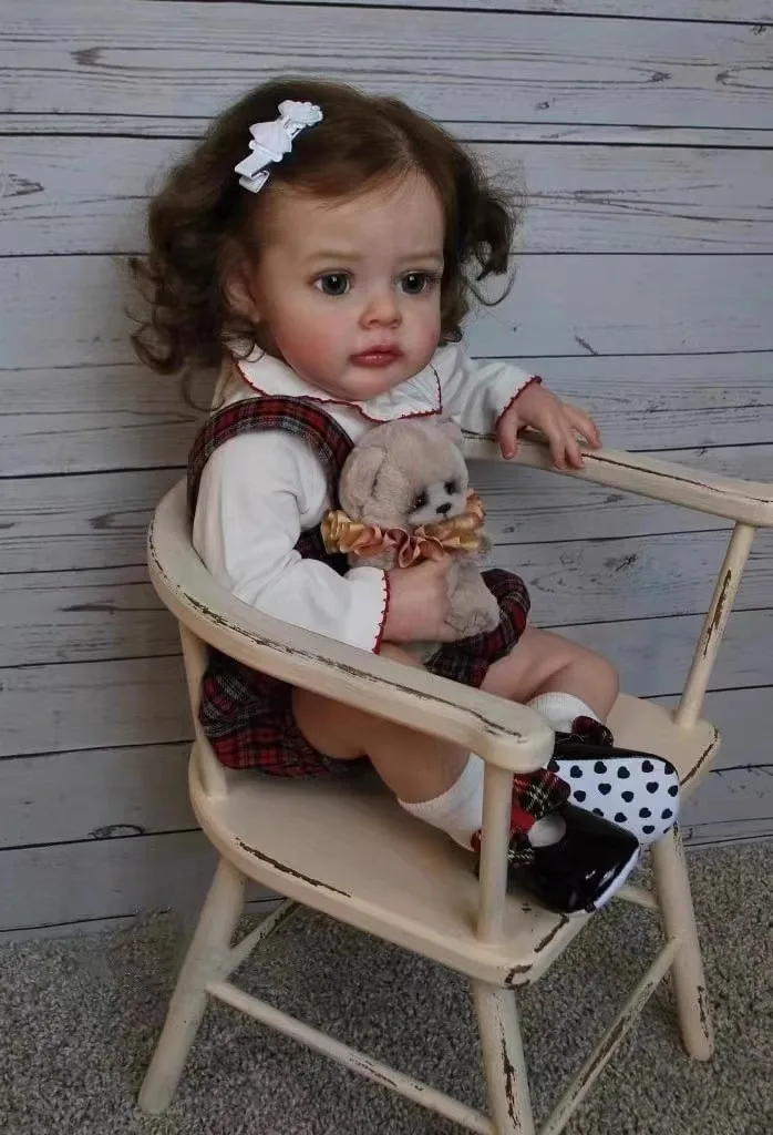 High Quality 60cm Big Size Reborn Toddler Princess Silicone Vinyl Adorable Lifelike Baby Bonecas Girl Bebe Doll Menina Kid Toys 2