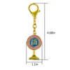 Feng Shui Anti-Burglary Mirror Amulet Keychain Luck Protect Key chain 2
