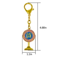 Feng Shui Anti-Burglary Mirror Amulet Keychain Luck Protect Key chain 2