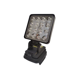 Portable Cordless LED Spotlight for Outdoor and Emergency Use