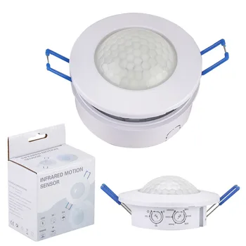AC 220 V-240 V Interruttore del sensore a infrarossi del corpo umano 500-1200 W Rivelatore LED Interruttori intelligenti Sensore di luce di proiezione regolabile 3-200lux