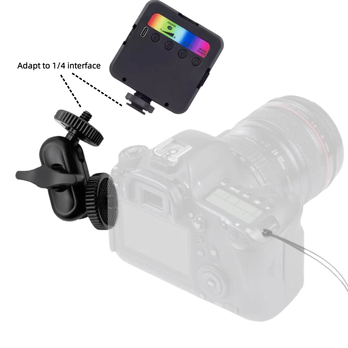 더블 볼 헤드 매직 암 15mm 볼 360도 ° 1/4'' 나사 확장 마운트 고프로 DSLR 카메라 모니터 비디오 라이트 마이크 삼각대용