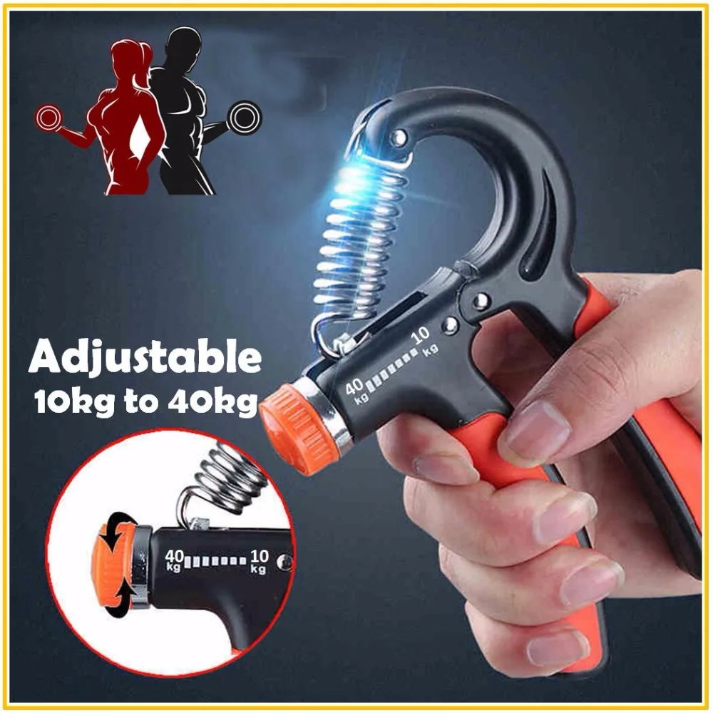 Adjustable 10 40 Kg Heavy Duty Grips Hand Gripper Fitness Hand