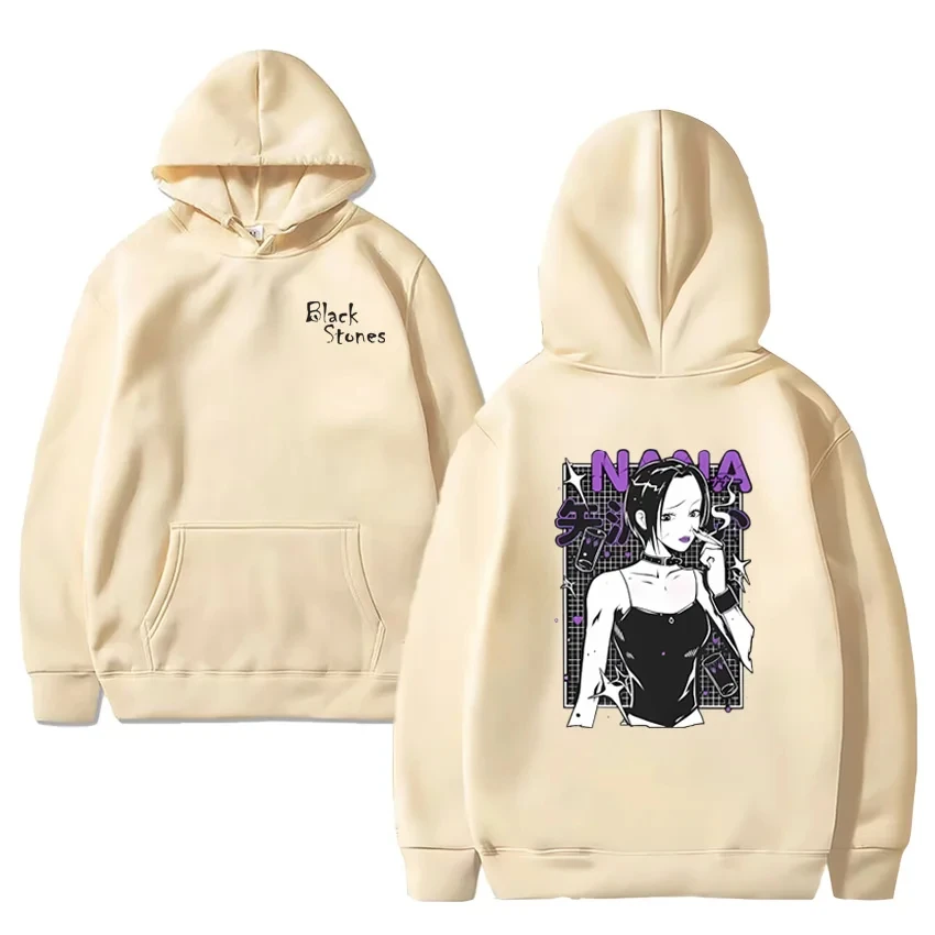 

Свитшот женский оверсайз, уличная одежда унисекс, y2k, одежда для осени и зимы, мужские толстовки с аниме принтом бабушки из черных камней, пуловер с капюшоном