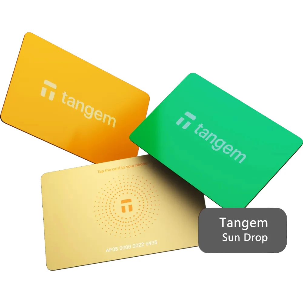Tangem 2.0 Portafoglio Crypto sicuro Affidato per celle frigorifere per Bitcoin Ethereum NFT e altro Portafoglio hardware per carte offline al 100% - immagine 5
