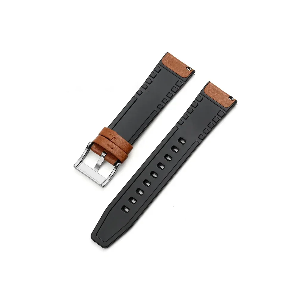 Premium Silicone Leather Wrist Band - Elegant Strap Bracelet
