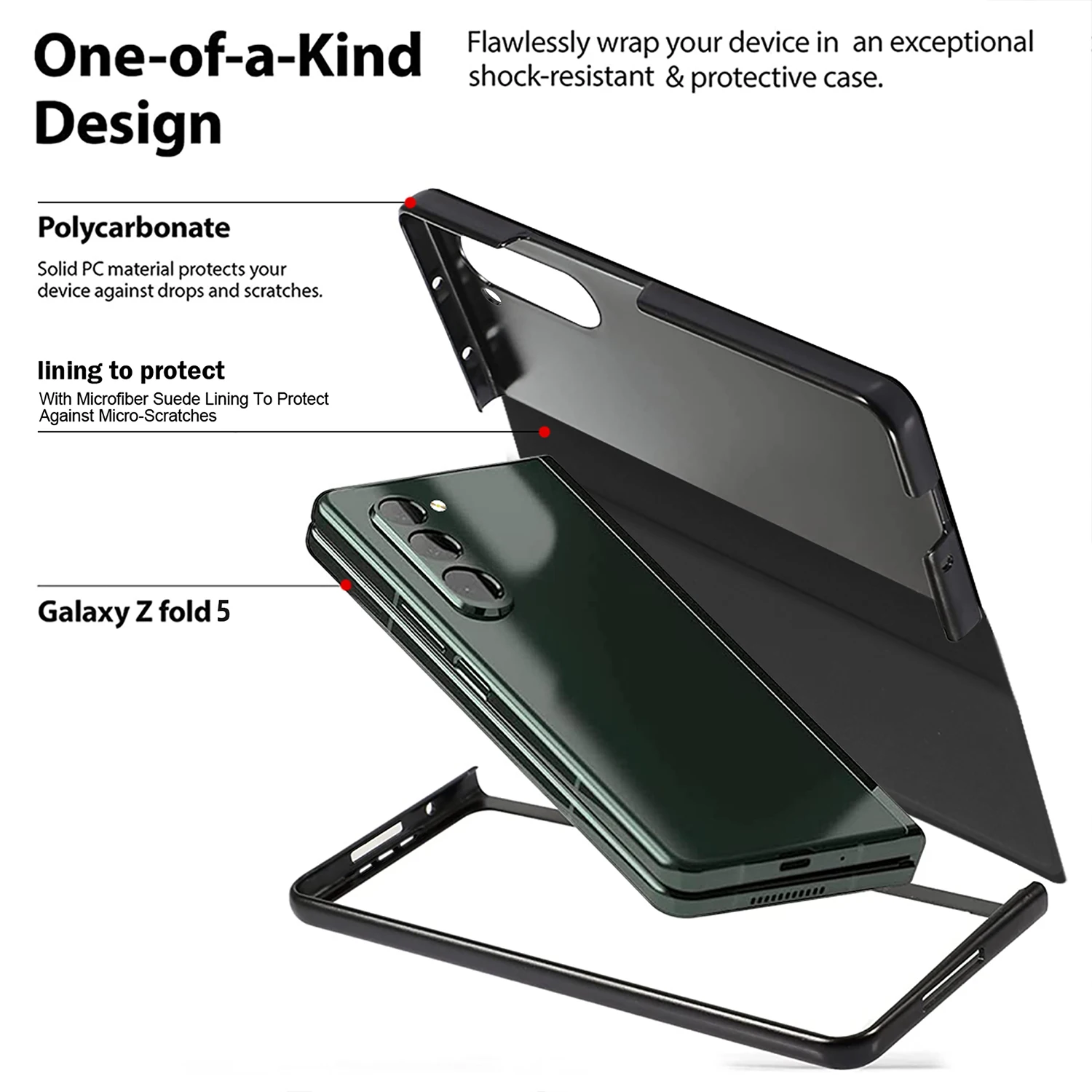 with S Pen Slot For Samsung Galaxy Z Fold 5 4 3 Case Leather Carbon Fiber 360 Full Protection Magnetic Aramid Fiber Flip Cover
