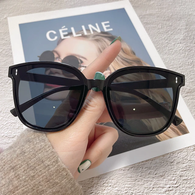 Oversized Shades Sunglasses Men Black Square Sun Glasses Male Vintage Retro  Glasses Female Women