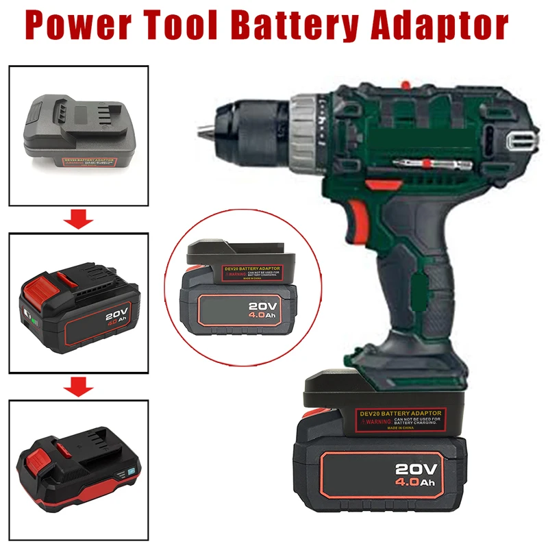 Adattatore Della Batteria Per La Batteria Differenziale 20V Converti Per La Sostituzione Degli Utensili Elettrici Parkside 20V Per La Batteria Agli Io