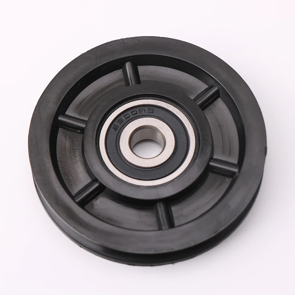 1pcs Elevator wire rope wheel Applicable to 3mm diameter steel wire rope nylon hanging wheel 6200 bearing diameter 71mm