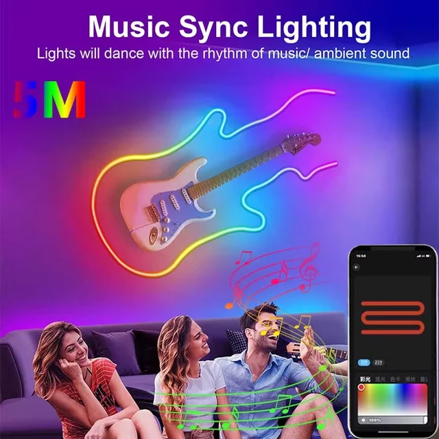 5V USB RGBIC Neon LED Strip,1/2/3/4/5M IP65 RGBIC Neon lamp tape with Bluetooth App and Remote For DIY Neon Deocoration Lighting 3 5V USB RGBIC Neon LED Strip,1/2/3/4/5M IP65 RGBIC Neon lamp tape with Bluetooth App and Remote For DIY Neon Deocoration Lighting 3