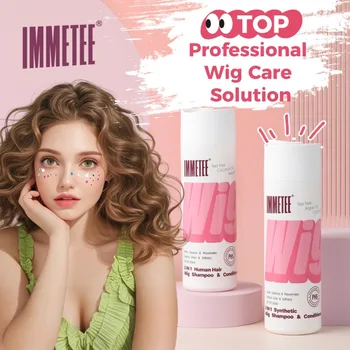 Wig Shampoo Professional Wig Solution for Human and Synthetic Hair Wig Braided Hair Pieces To Clean, Restore and Nourish Hair