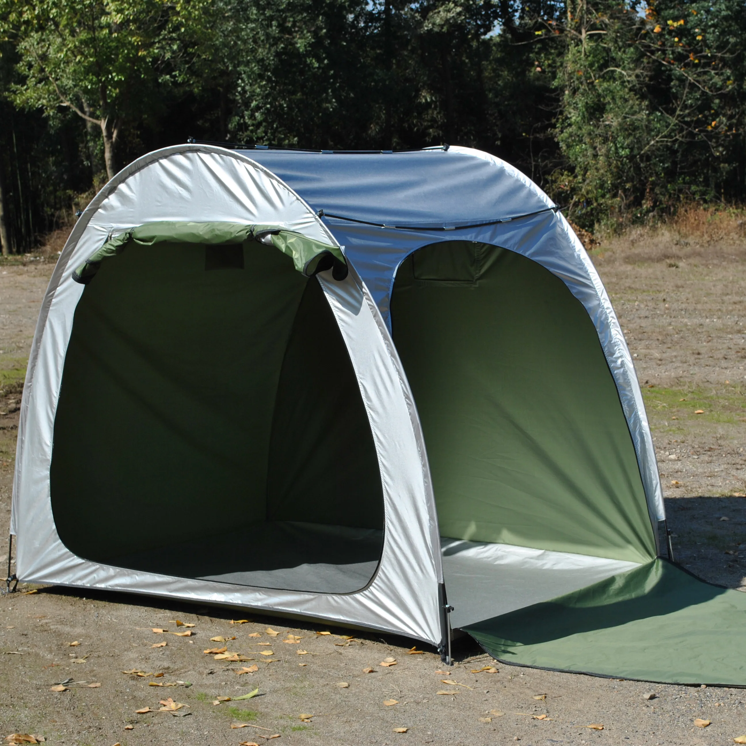 Tente de rangement pour vélos avec toit Vert 218 x 156 x 180 cm