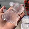 Natural Selenite Tortoise Statue Healing Crystal Quartz Hand Carved Figurine Reiki Gem Fengshui Home Decoration 1pcs 3
