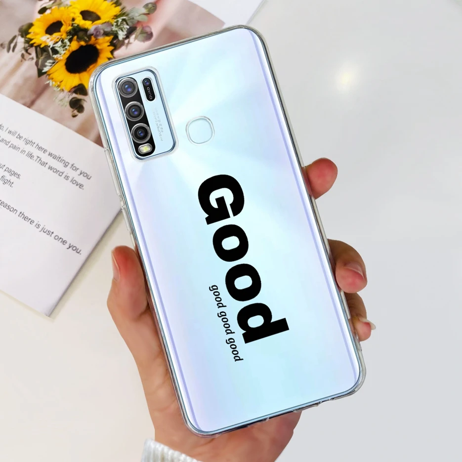 Fashionable Painted Clear Silicone Soft TPU Phone Case Cover