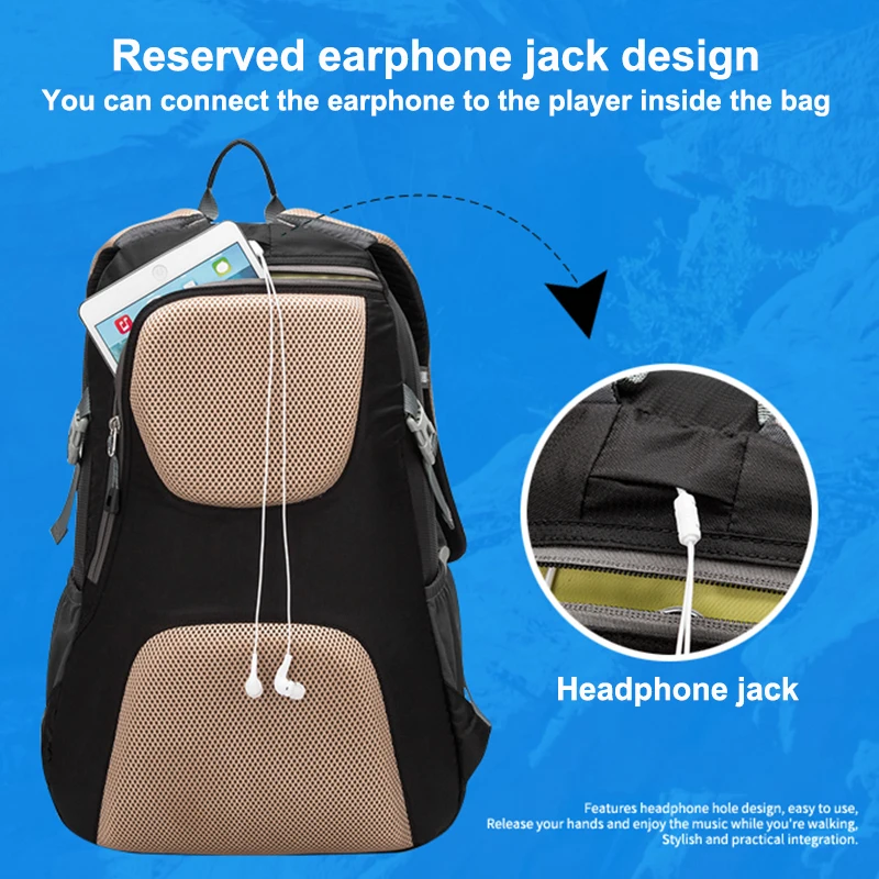 Travel Backpack Men's & Women's High-quality Nylon Waterproof Hiking Mountaineering Backpacks Large Capacity Outdoor Sport Bag 5