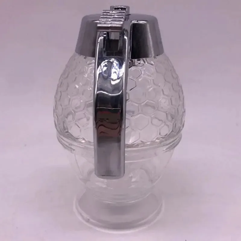 Distributeur De Sirop D'érable En Acrylique Avec Support, Pot à Miel De 200 Ml, Beau Pot Vintage En Forme De Peigne à Miel, Récipient Anti-goutte Pour Boire Du Thé, Du Lait Cuit