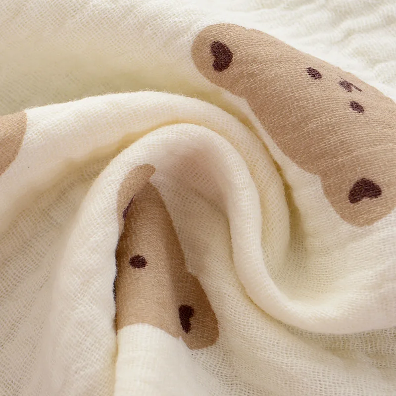 Pure Cotton Square Towel Newborn Baby Towel Dual-use Baby Bibs 1pcs