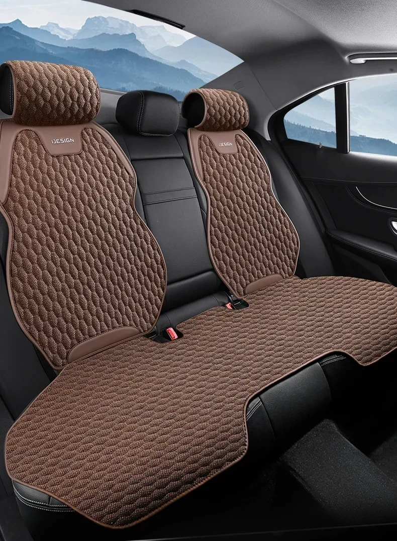 thumbnail image 1 of Funda de asiento de coche de lino de estilo universal para VW Golf Passat CC Touran Tiguan Toureg Touareg Phaeton T-ROC Accesorios para coche, 1 of 5