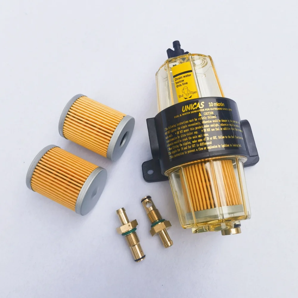 Fuel Filter Element Water Separator Assembly fuel filter fuel filter water separator for Honda Yamaha Suzuki Mercury Outboard Motor Boat Engine UF-10K UF10K