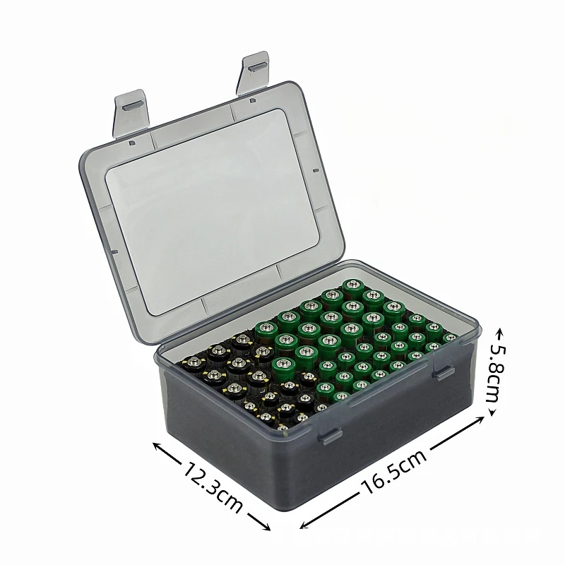 Battery Storage Organizer Holder Holds 54 AA AAA Batteries, Battery Box Case Garage Container,Home Drawer Organization Dispenser - 3