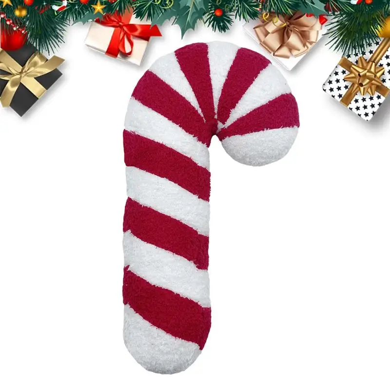 

Christmas Candy Cane Pillow 17 Inch Soft Lollipop Candy Cane Plush Toy Home Decorative Throw Pillow Cushion Great Gift for Kids