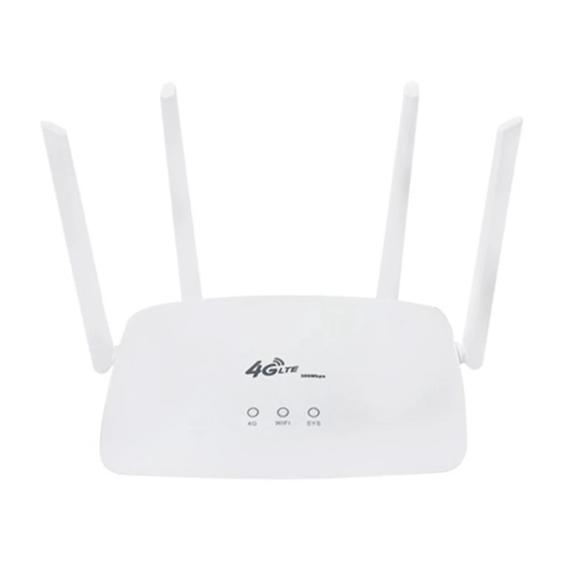 Router Wireless 4G Cpe 300Mbps Ripetitore Router Wifi Scheda Sim Per Router Wifi Lte Spina Europea Bianca