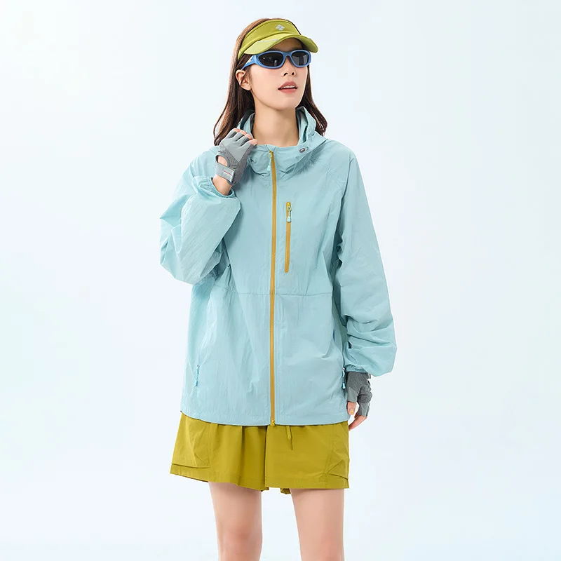 Lightweight Hooded Hiking Windbreaker Jacket for Trail Wear