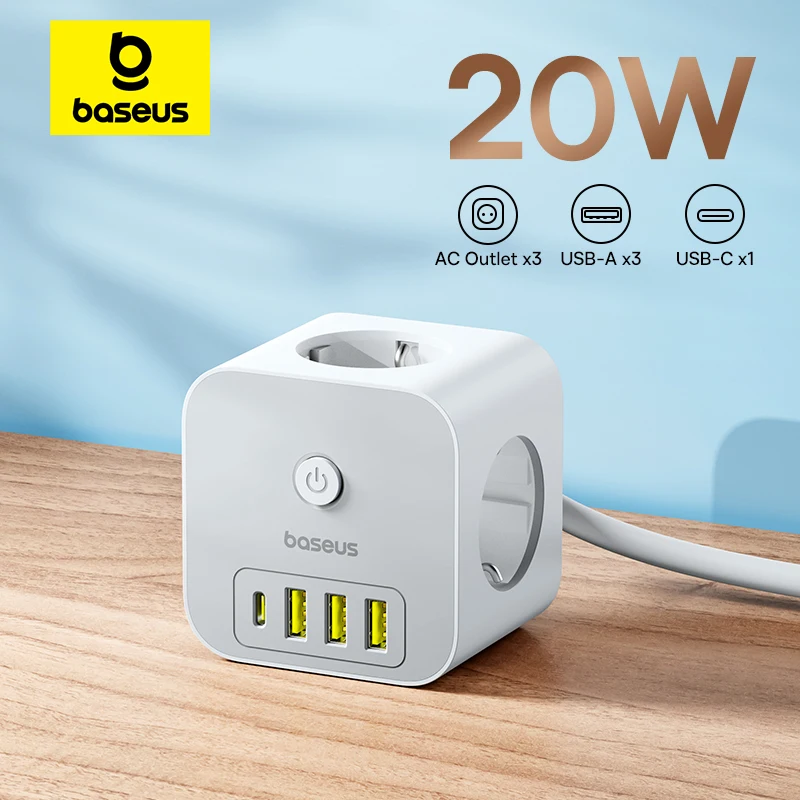 Baseus 20W Szybka ładowarka Listwa zasilająca za $17.43 / ~68zł