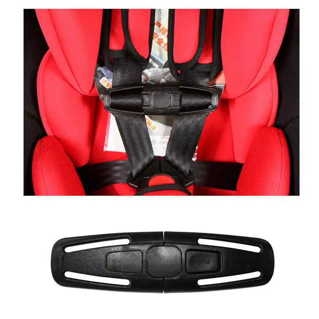 Baby Car Seat Segurança Belt Clip, Criança Cadeira ajustável Trava Interior, Assentos Buckle Knots, Cinto de segurança Covers, 5 Pontos