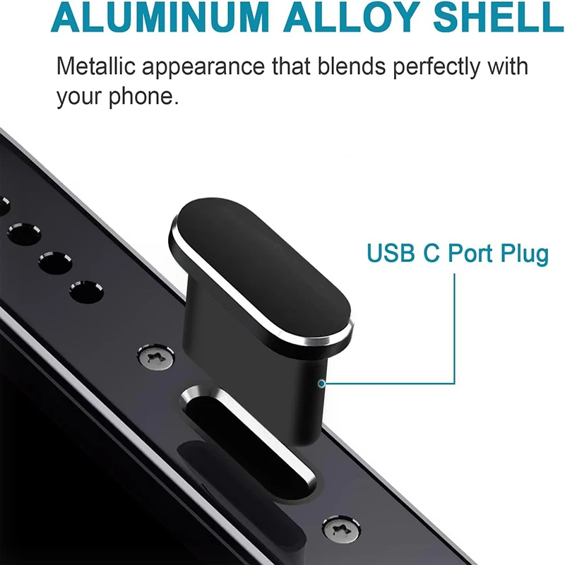 USB C Dust Plug & Cleaning Swabs Set – Premium Charging Port Protector and Cleaner