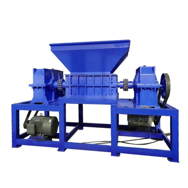 Double Shaft Shredder Machine Plastic Soft Film Products Recycling