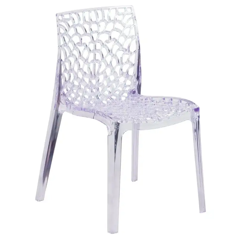 

Vision Series Transparent Stacking Side Chair Stool chair Wooden chair Outdoor dining chairs Metal chair Chair pink Sillas para
