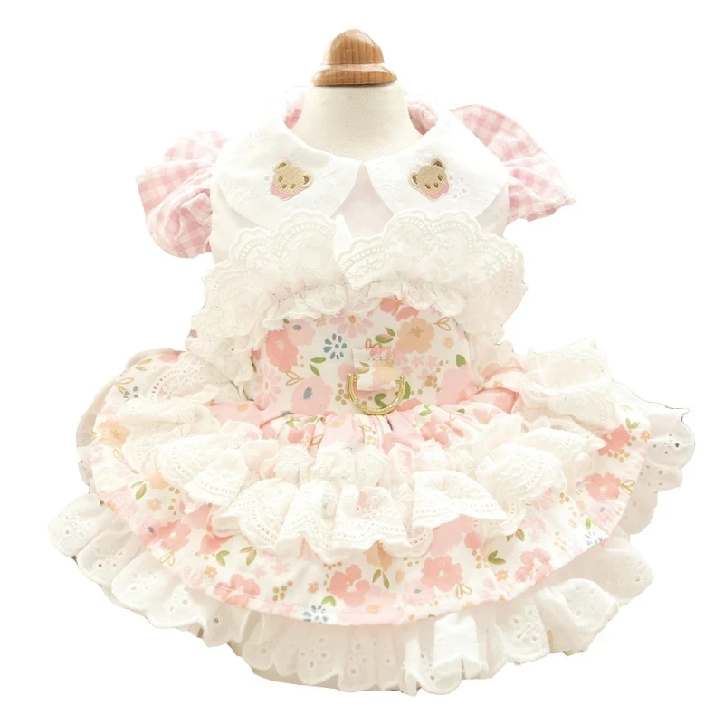 

Cute Pet Dogs Dress Summer Tutu Chihuahua Clothes York Pomeranian Shih Tzu Poodle Costumes Apparel Fashion Puppy Skirt Clothing