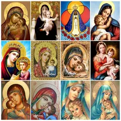 GATYZTORY Oil Painting by numbers Handmade Picture Paint Religion Figure DIY Coloring by numbers Adults crafts Home decor