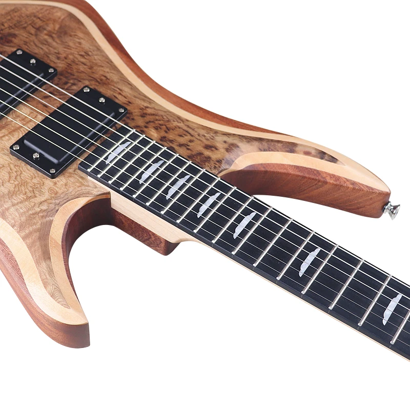 Electric Guitar 6 String Travel Guitar 39 Inch Solid Basswood Body Maple Neck