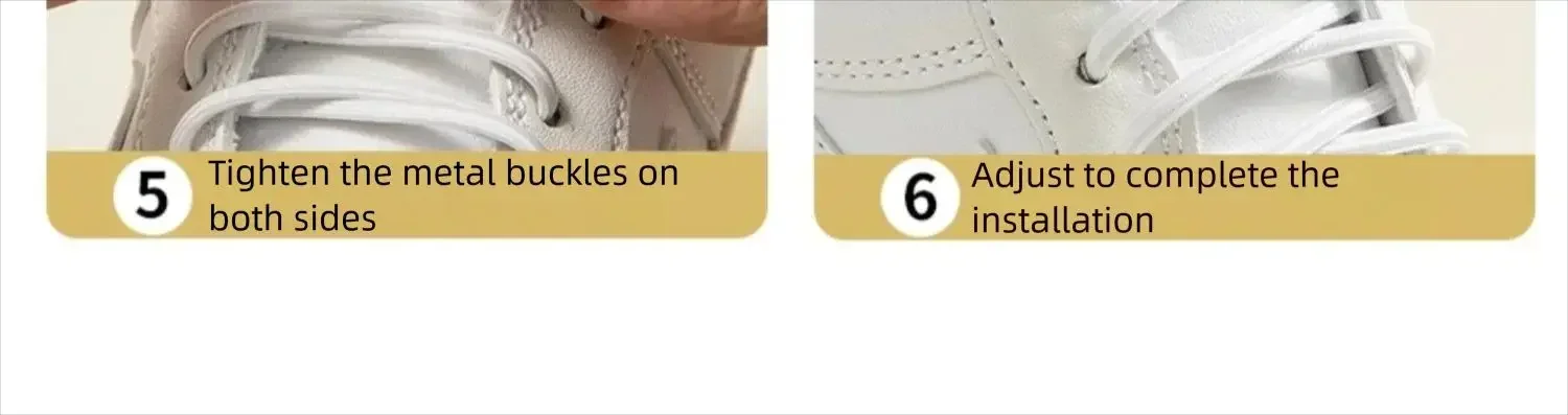 Elastische Schnürsenkel ohne Krawatte, Sport-Schnürsenkel, bunte Metallverschluss-Sneaker, Kapselschloss, Stretch-Gummi-Schnürsenkel für einfaches Tragen – Detail 8
