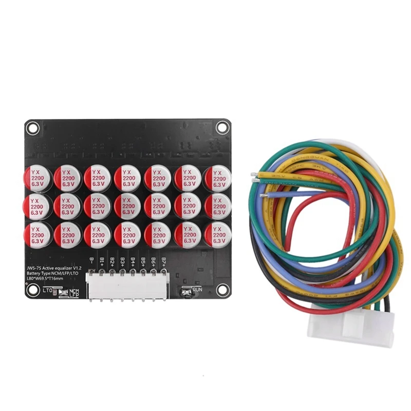 7S Active Equalizer Balancer Lifepo4 Lipo LTO Battery Energy Equalization Capacitor BMS Board
