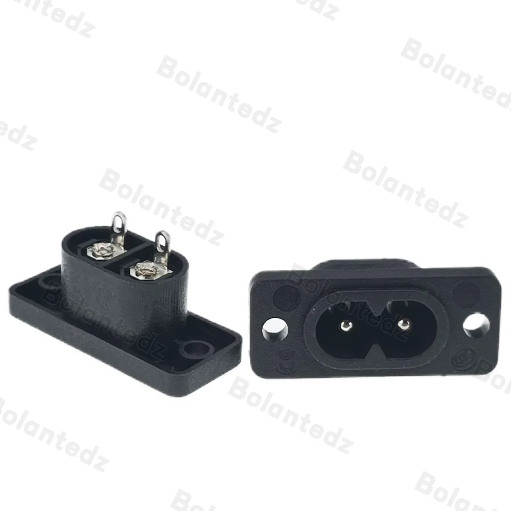 C8 Male Power Socket C7 FemalePlug Power Outlet Embedded Electric Connector 35mm*15mm AC 2.5A 5A 250v